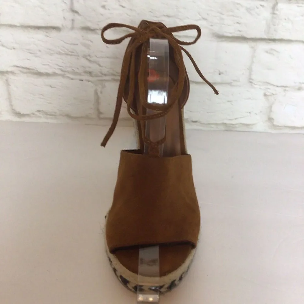 Bohemian Western Aztec Wedge Espadrille Size 9.5
